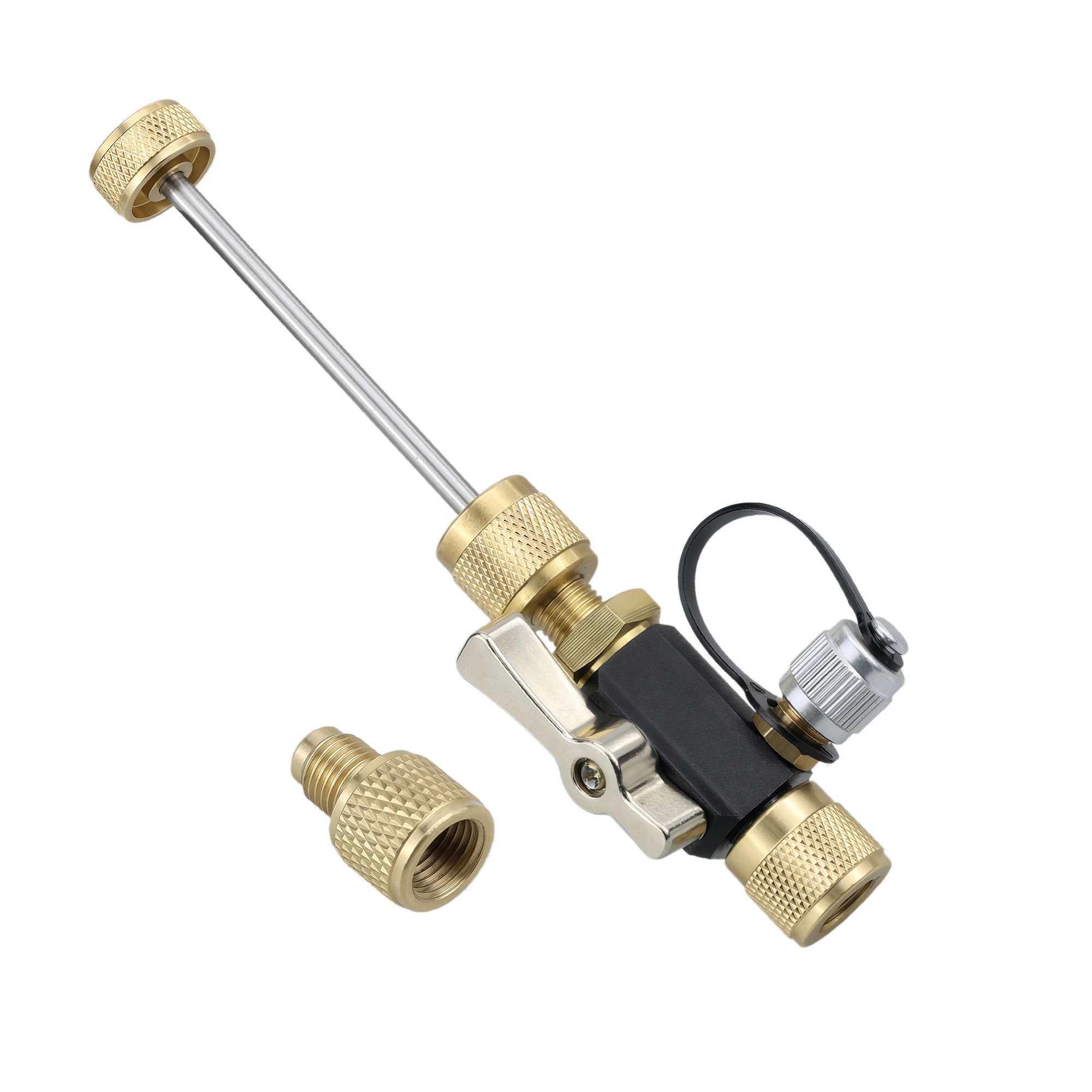 Brass + Plastic Valve Core Removal Tool Fast Recovery & Evacuation O-Ring Ball Valve Seal With Magnetic Cap For Air Conditioning