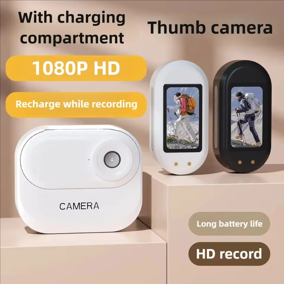 

12 Mega Pixels Mini Sport Camera w/ Charging Conpartment Wide Angle 1080p HD Cameras Motor Bike Helmet Holder For Riding Cycling