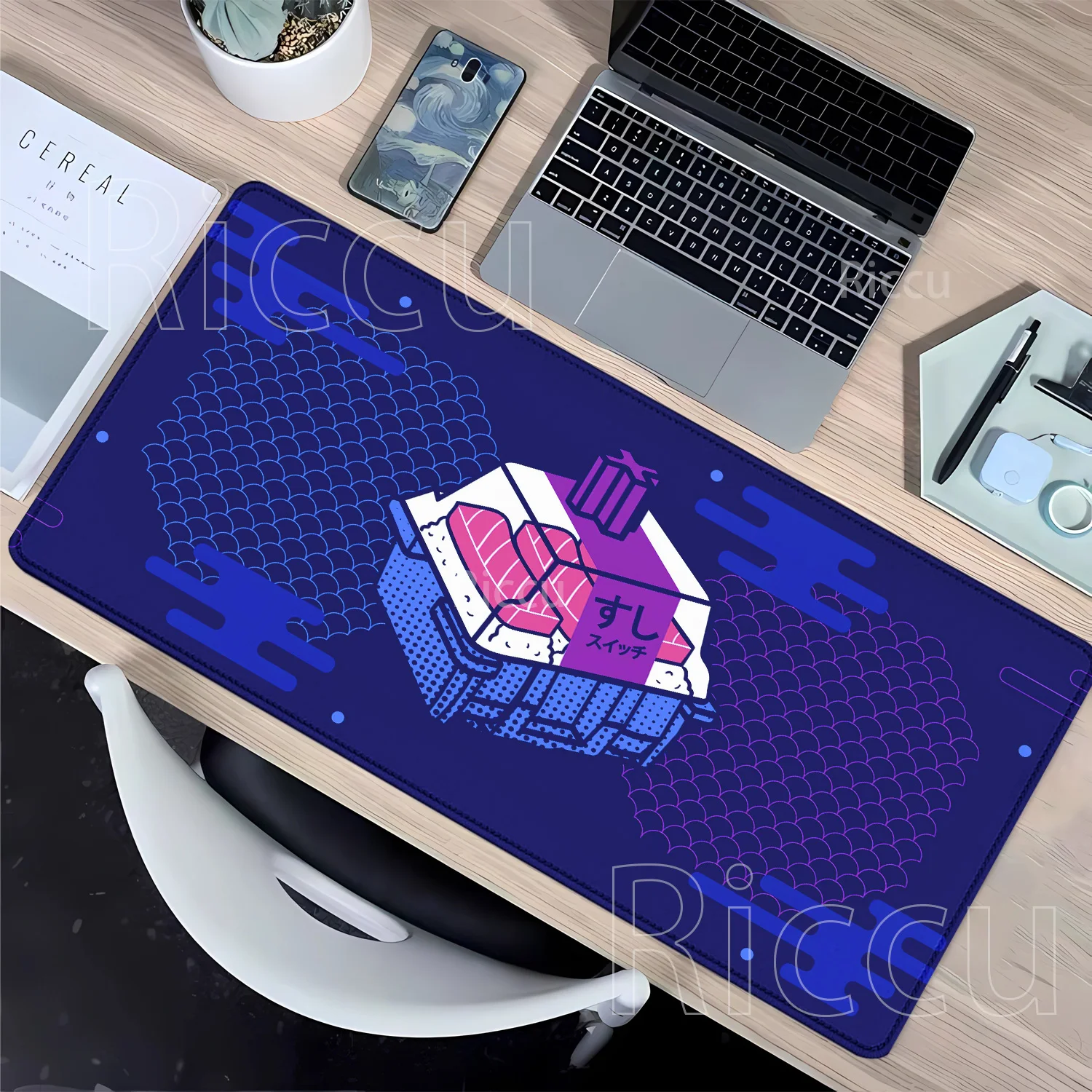 

Коврик для мыши с HD-печатью, переключатель, суши-геймерская клавиатура Xxl, компьютерный настольный коврик, игровой офисный аксессуар, резиновый оверлок, коврик для мыши для киберспорта