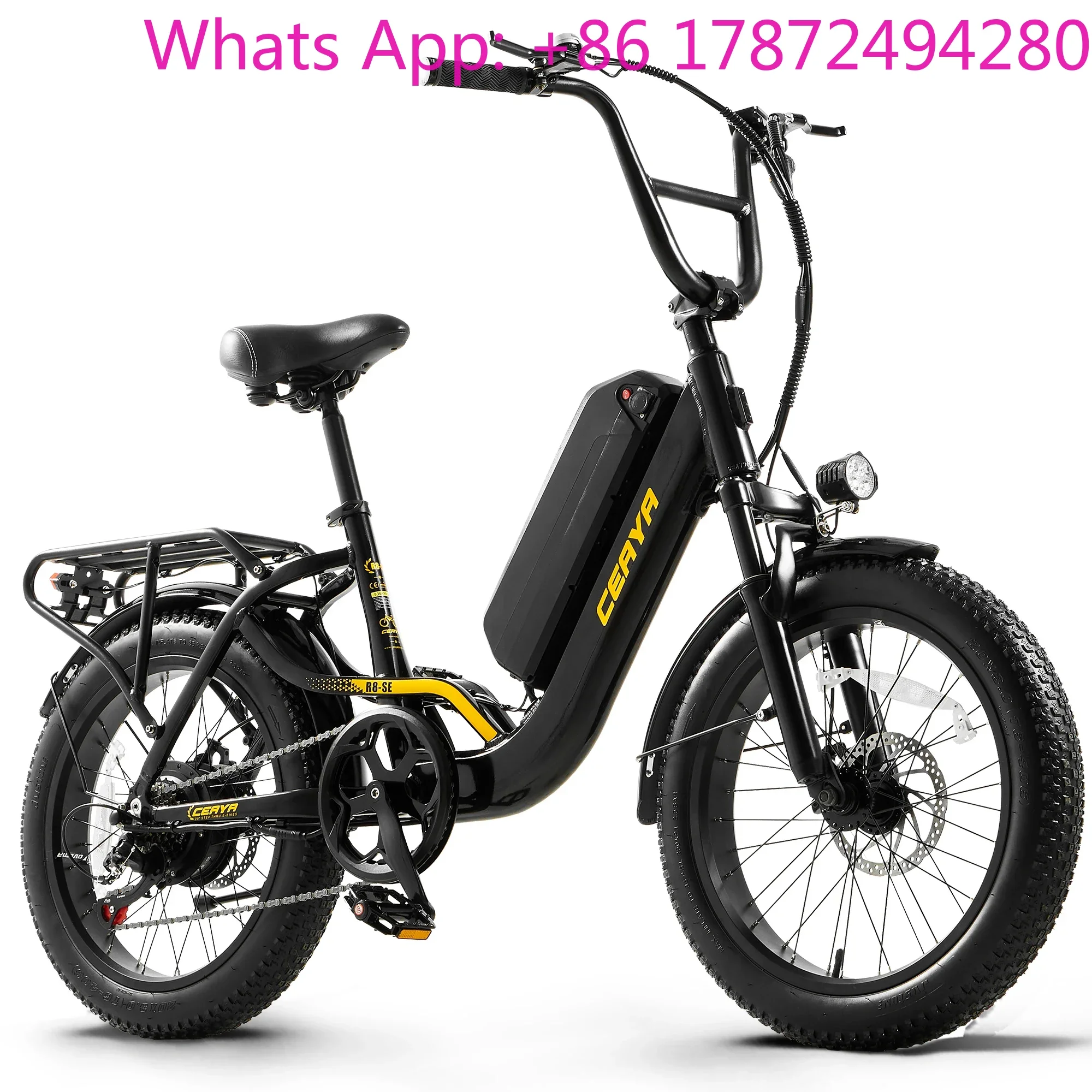 

20 * 3 Fat Tires 7 speed ebike Adult City Commuter Bicycle 2025 750W Motor 48V15AH Removable Battery 7 Speed Electric Bike