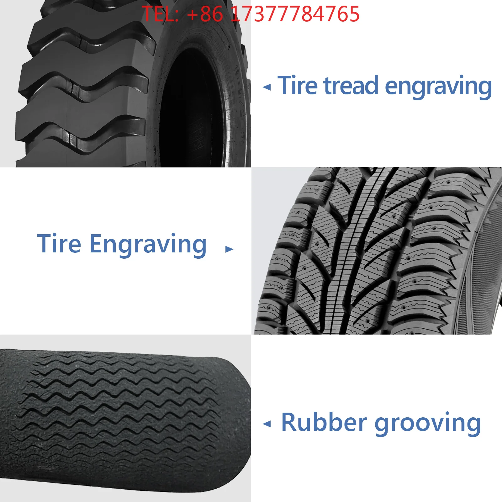 Rubber Vehicle Tyre Digital Grooving Equipment Handheld Regroover With Blade Set