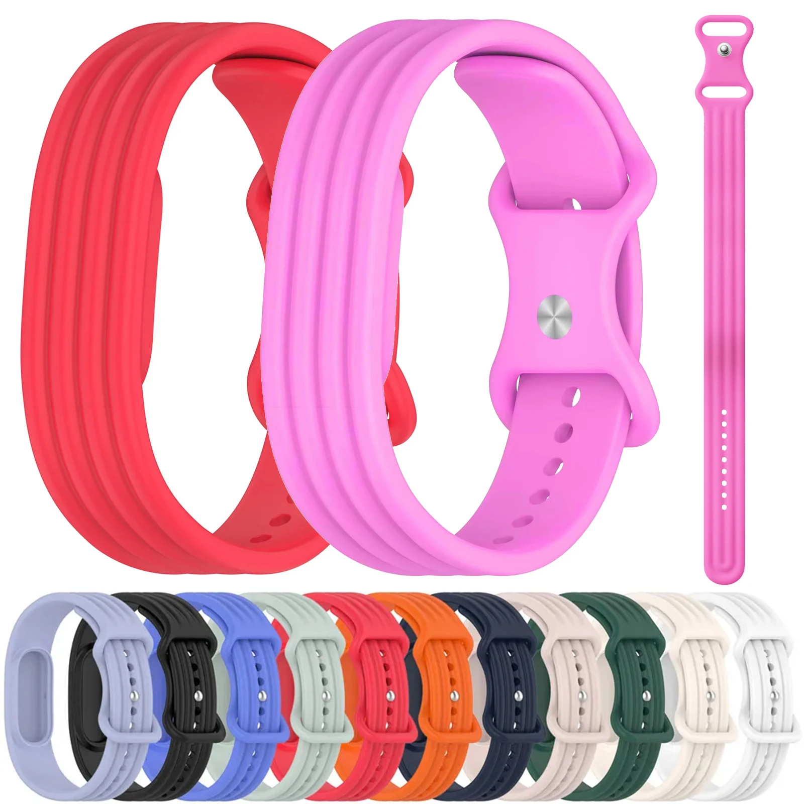 Offizielles weiches Silikonarmband für Google Fitbit Air, atmungsaktives, bequemes Armband für Fitbit Air Fitness Tracker-Armband