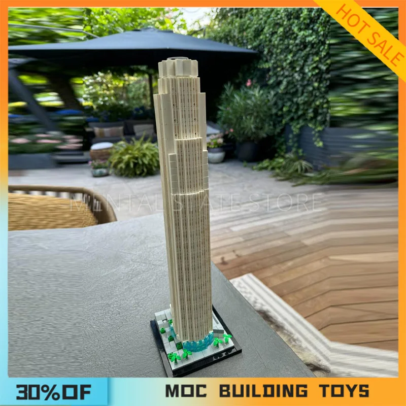 NEW 915PCS Customized MOC U.S. Bank Tower Building Blocks Technology Bricks DIY Creative Assembly Education Toys Holiday Gifts