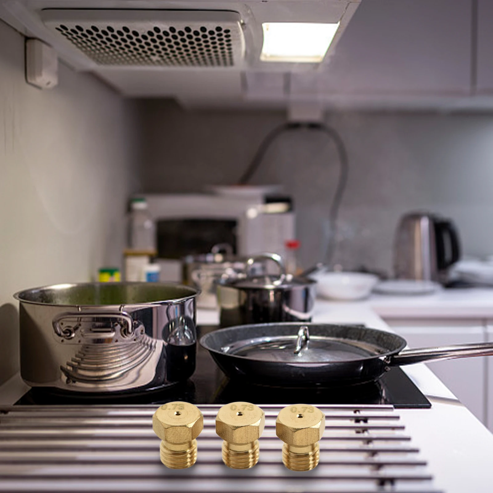 Gas Hob Nozzles Burner Gas Conversion Kit Gas Stove Maintenance Compatible With Most Cooktops Easy To Install High Efficiency