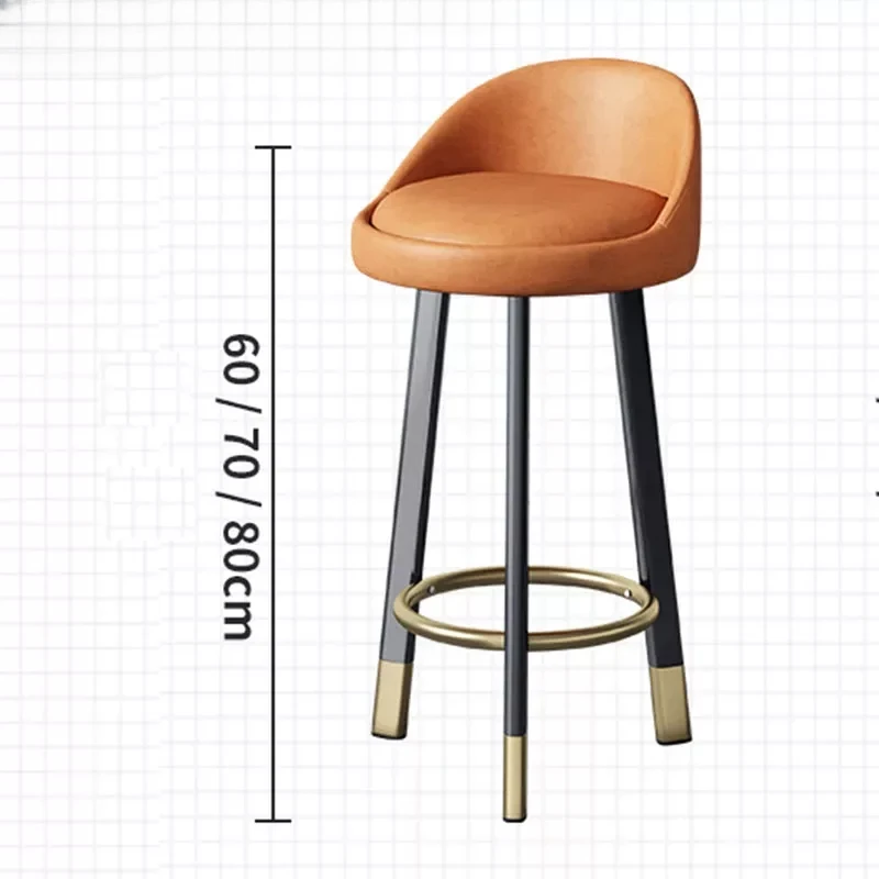 

Bar Design Swivel high stool Kitchen Chair Bedroom Relax Mobile Metal Chair Living Room Office Taburetes De Bar Furniture