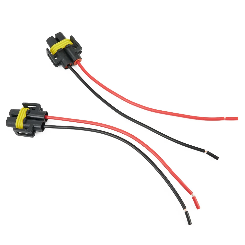 Nylon Harness Socket Headlight Replacement 12V-24V Wiring 5.7 Inch Adapter Connector Copper Extension Fog Light