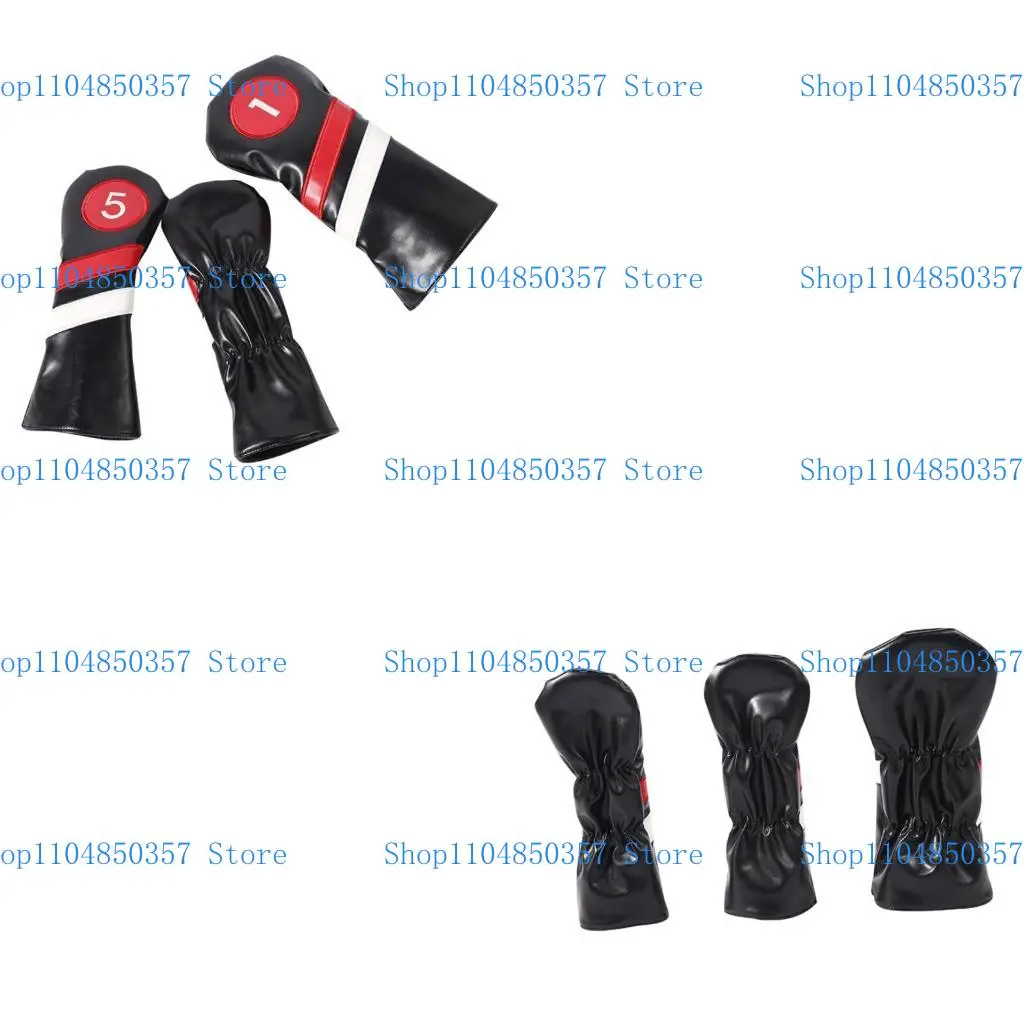 

5asd Golf-Club Head Cover Driver/Fairway-Woods/Hybrid Headcovers Golf Accessories Fits All Fairway Driver and Hybrid Clubs