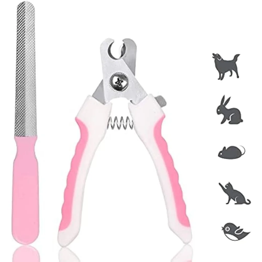 

Dog Nail Trimmers and Cat Nail Clipper Set,Professional Dog Nail Clippers for Small Breeds, Pet Trimmers, Safe Cat Claw Clippers