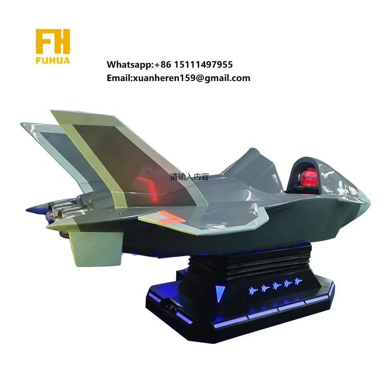 Vr Gaming Amusement Park Aircraft Simulator Virtual Reality Arcade Machine  Flight Simulator Cockpit