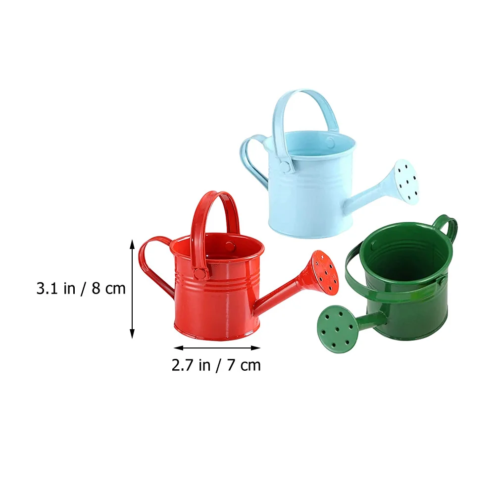 

3pcs Watering Can Small Cartoon Plastic Pot For Indoor Plants Garden Tool Plaything Lightweight Sprayer Succulents