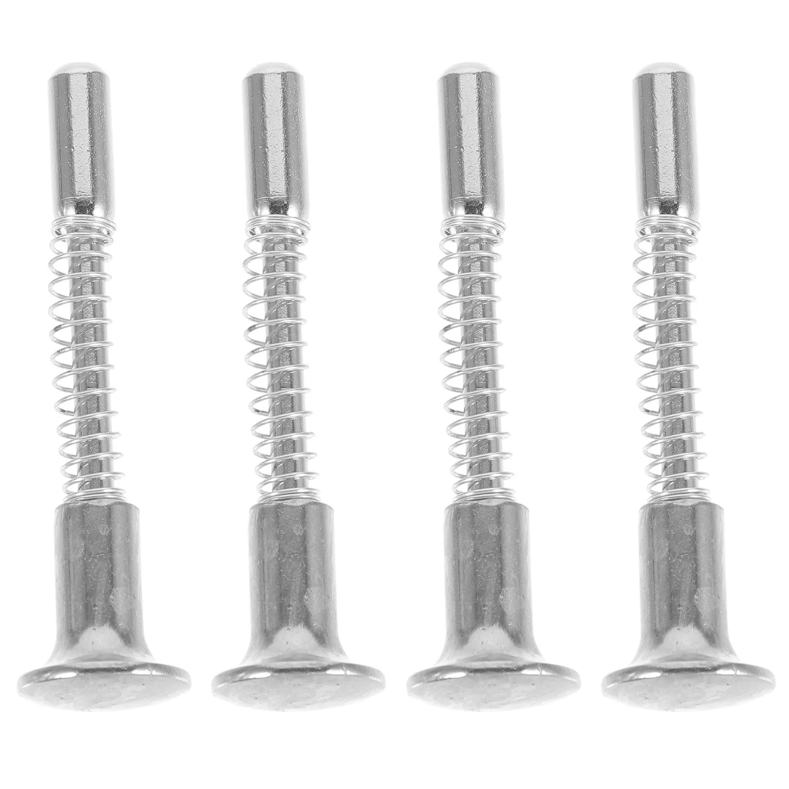 Baby Crib Latches 4 Pack Spring Loaded Iron Locking Pins for Mini Crib Bed Furniture and Windows view 6