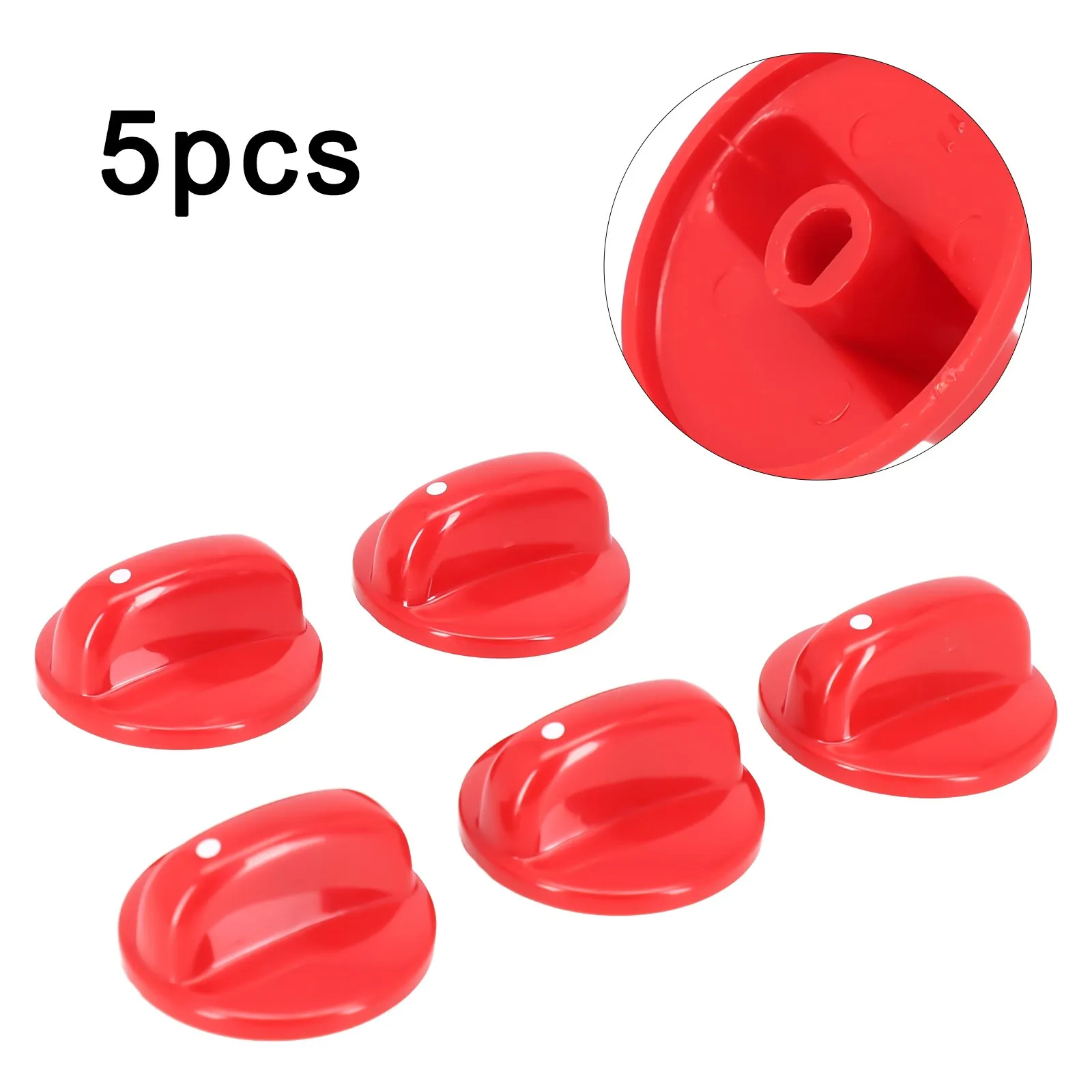 For Gas Stove With Same Size Control Knobs Control Knobs Red Frame Red Frame Friction Resistant Thickened Plastic