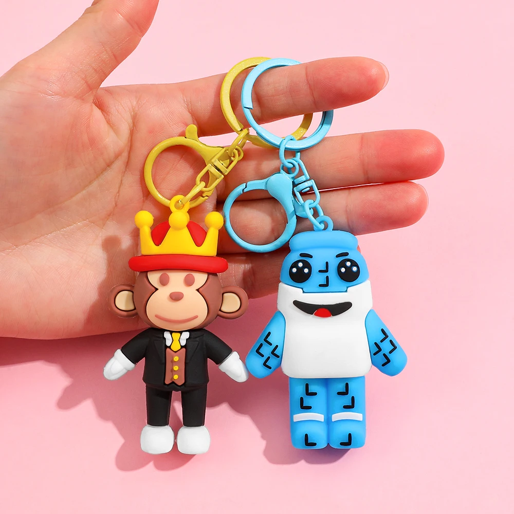 6cm STEAL A BRAINROT Blue No. 67 Toy Keychain Cute House Dolls