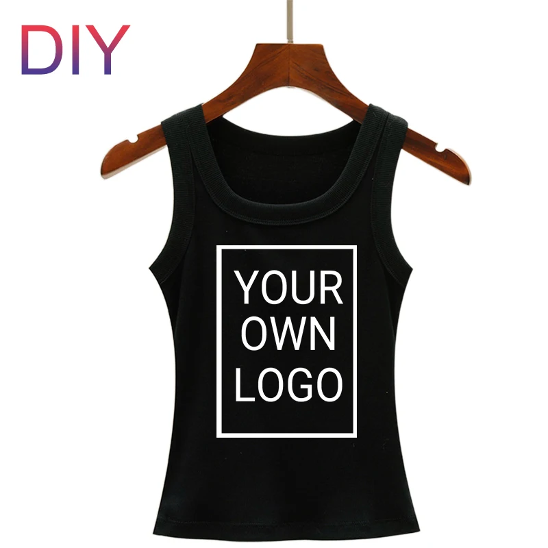 Aanpassen Patroon DIY Foto Vrouwen Koreaanse Tank Tops Draad Casual Straat Vest Hip Hop Mouwloze Kleding Zomer Y2K Vrouw Vesten