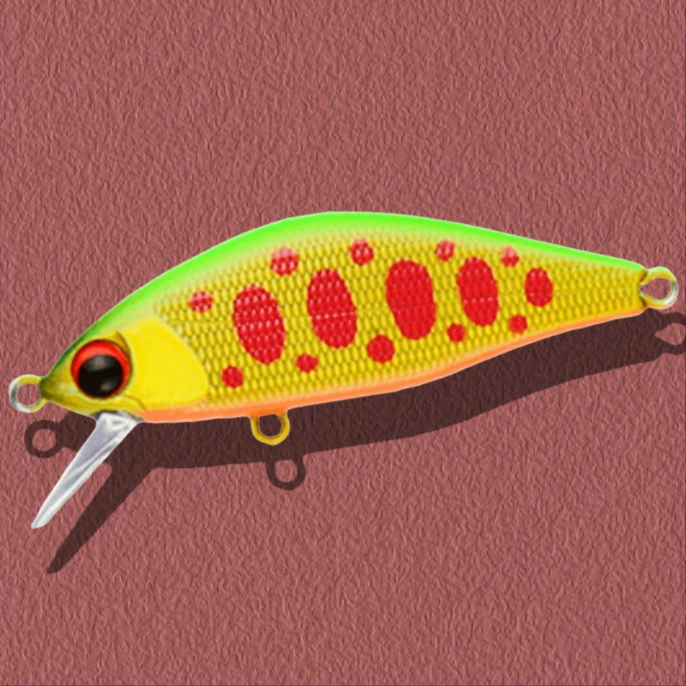 1 قطعة أسماك غرق 45 مللي متر 4 جرام طعوم صيد مسطحة الاصطناعي Wobblers الطعوم الصلبة المياه العذبة بايك سمك السلمون المرقط كرنك معالجة Ima Issen 45S #3