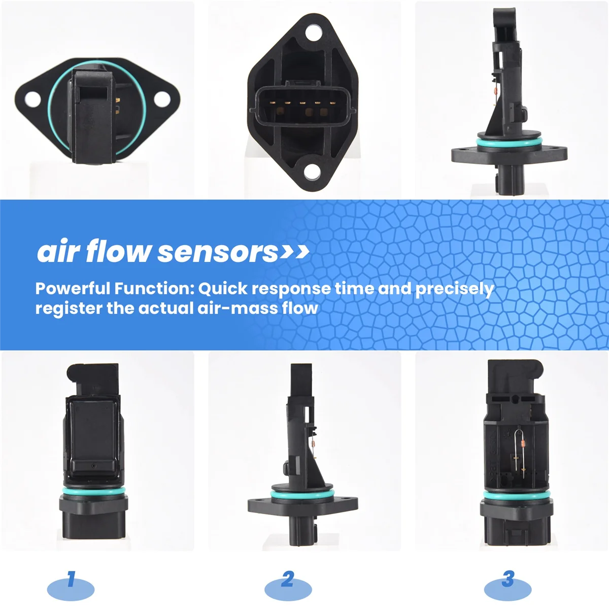 Sensor MAF Aliran Udara Tahan Lama untuk Nissan Almera N16 Primera P10 P11 P12 WP11