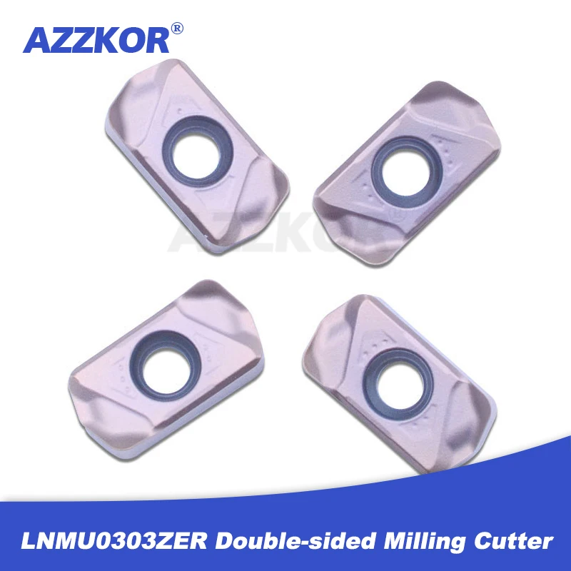 

Double-sided Fast-Feed Milling Cutter LNMU0303ZER Steel Stainless Special Open Rough Cutter 1135R0.8 Insert For CNC Machine Tool