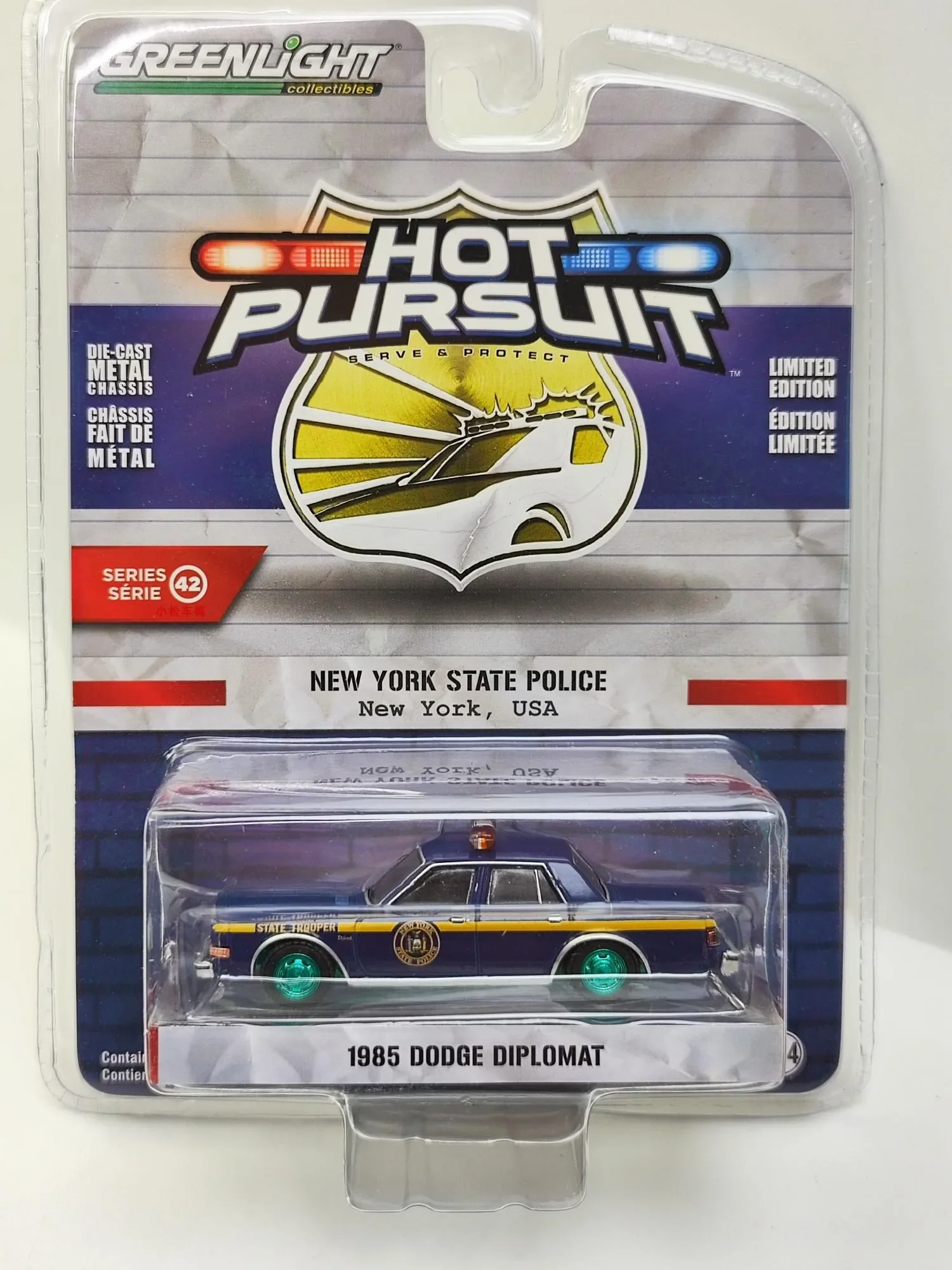 

GreenLight 1:64 1985 Dodge Diplomat, модель автомобиля из сплава, литой мини-автомобиль, детская игрушка в подарок