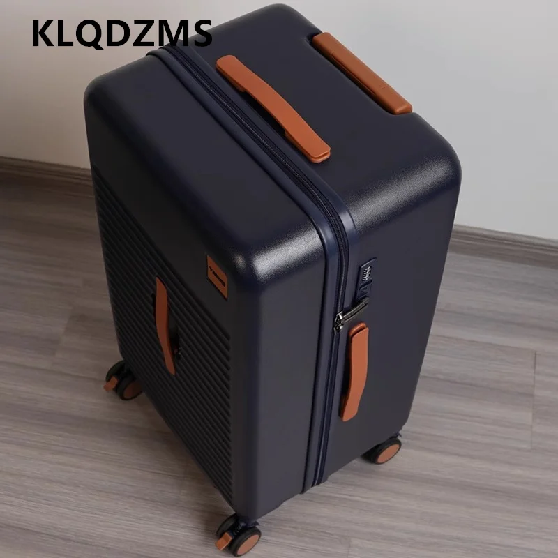 KLQDZMS حقيبة سفر للرجال 24 "26" 28 بوصة سعة كبيرة حقيبة تروللي بعجلات الطلاب صندوق كلمة المرور المرأة المتداول الأمتعة