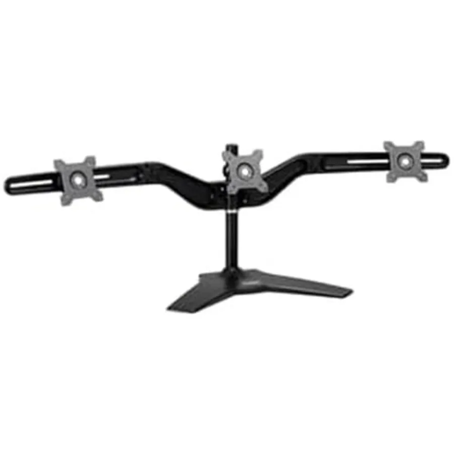 Planar monitor mount for 17-24 screens, under 17.6lbs, aluminum alloy, black, tool-free height adjustment