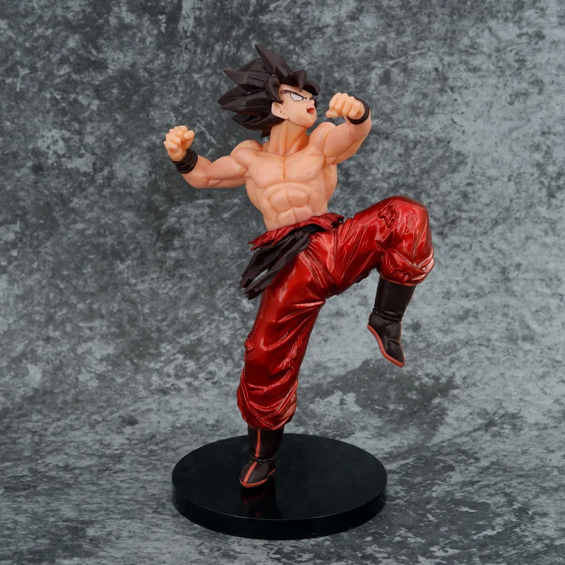 22cm dragon ball saiyan son goku anime figura de ação estatueta pvc modelo artesanal ornamento brinquedos presentes coleção estátua desktop