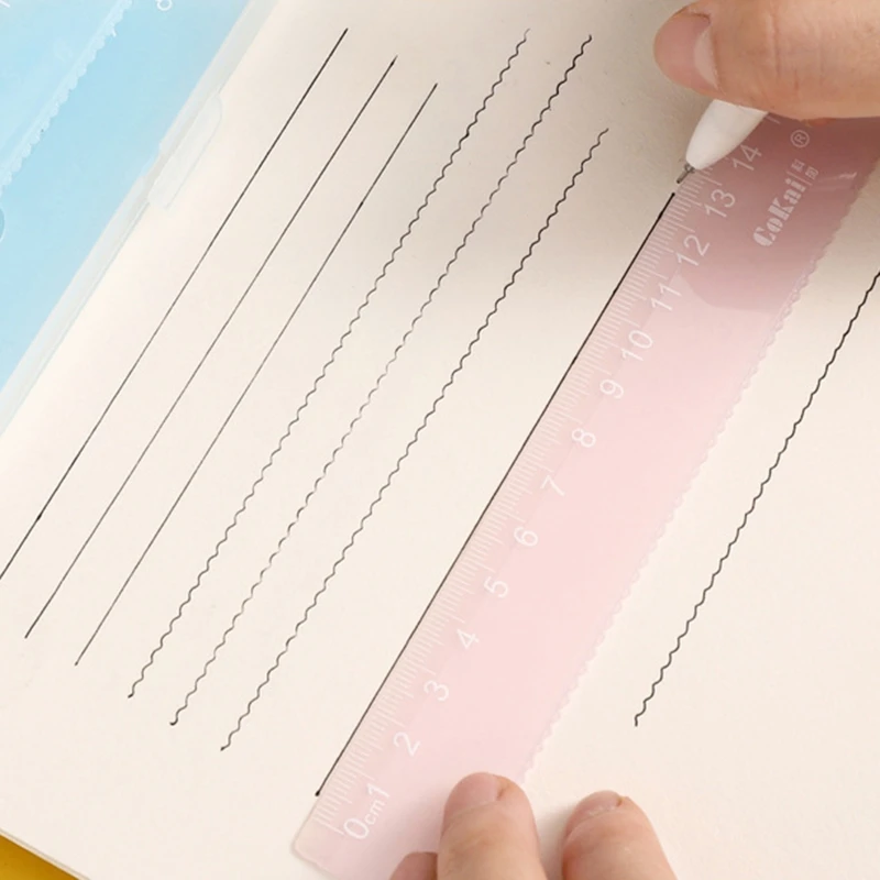 4 Pcs Geometry Kit Plastic Protractor 2 Triangle Rulers 15cm Ruler for Students