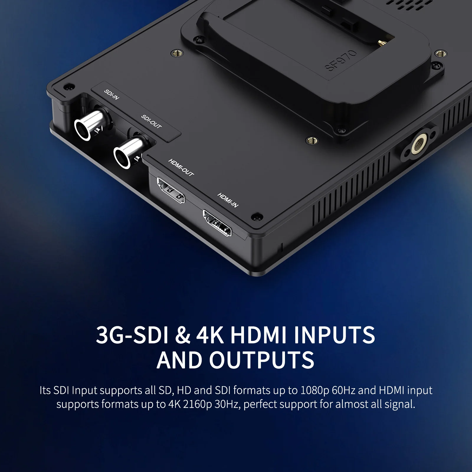 Feelworld FW703 7 بوصة IPS 3G SDI 4K HDMI كاميرا مراقبة ميدانية كامل HD 1920x1200 موجة ثلاثية الأبعاد LUTs لتجميع كاميرات التثبيت