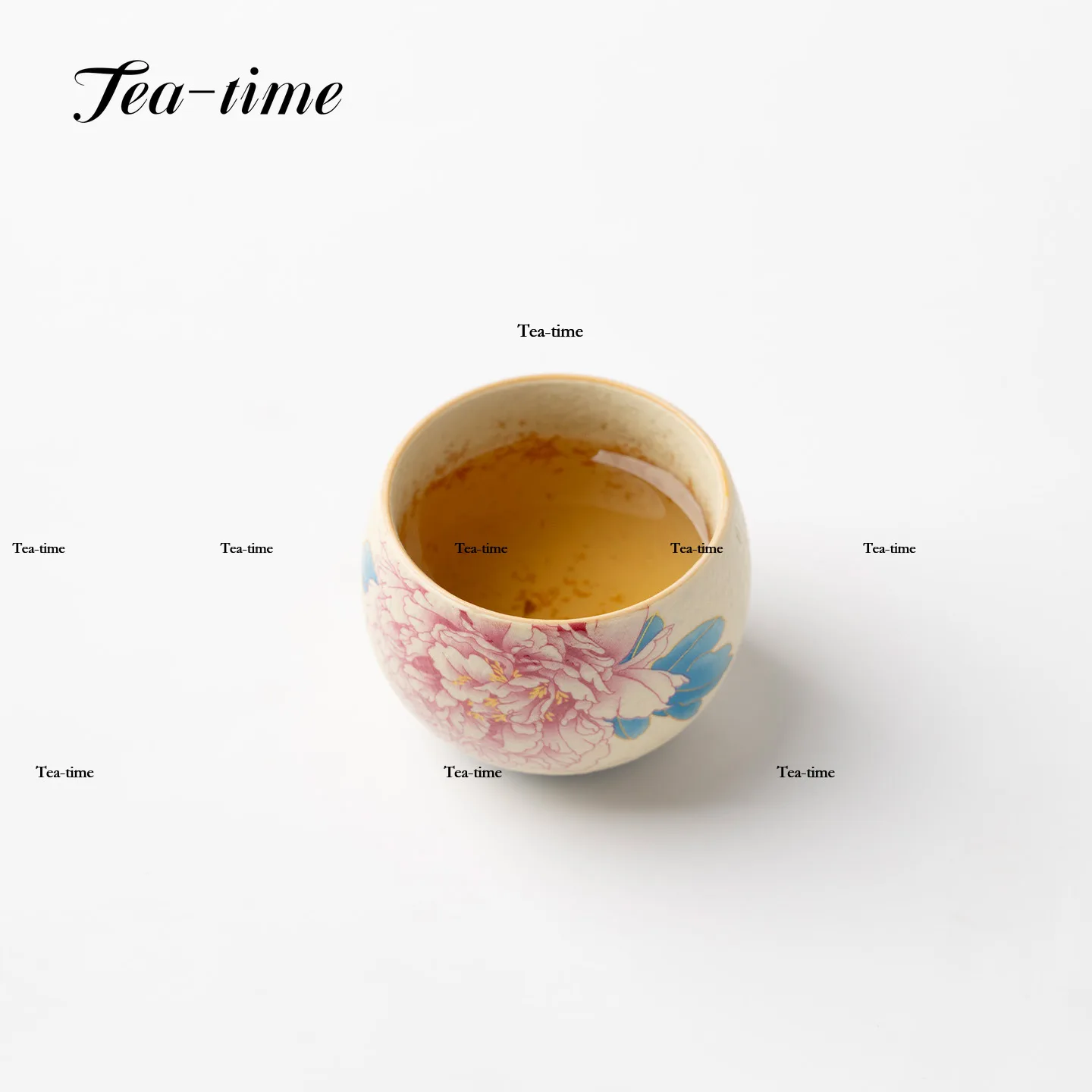 Hand-Painted Red Peony Tea Cup Chinese Cups Tea Bowl Teacups Ceramic Teacup Porcelain Pair Drinking Luxury Goods Mate Jian Zhan view 5