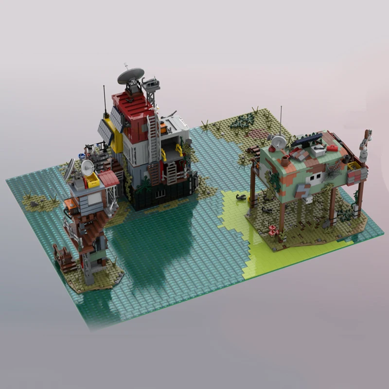 4469pcs MOC Post Apocalyptic Survivors City Castle Model Building Blocks Construction Toys Christmas Gifts Education Brick Kids