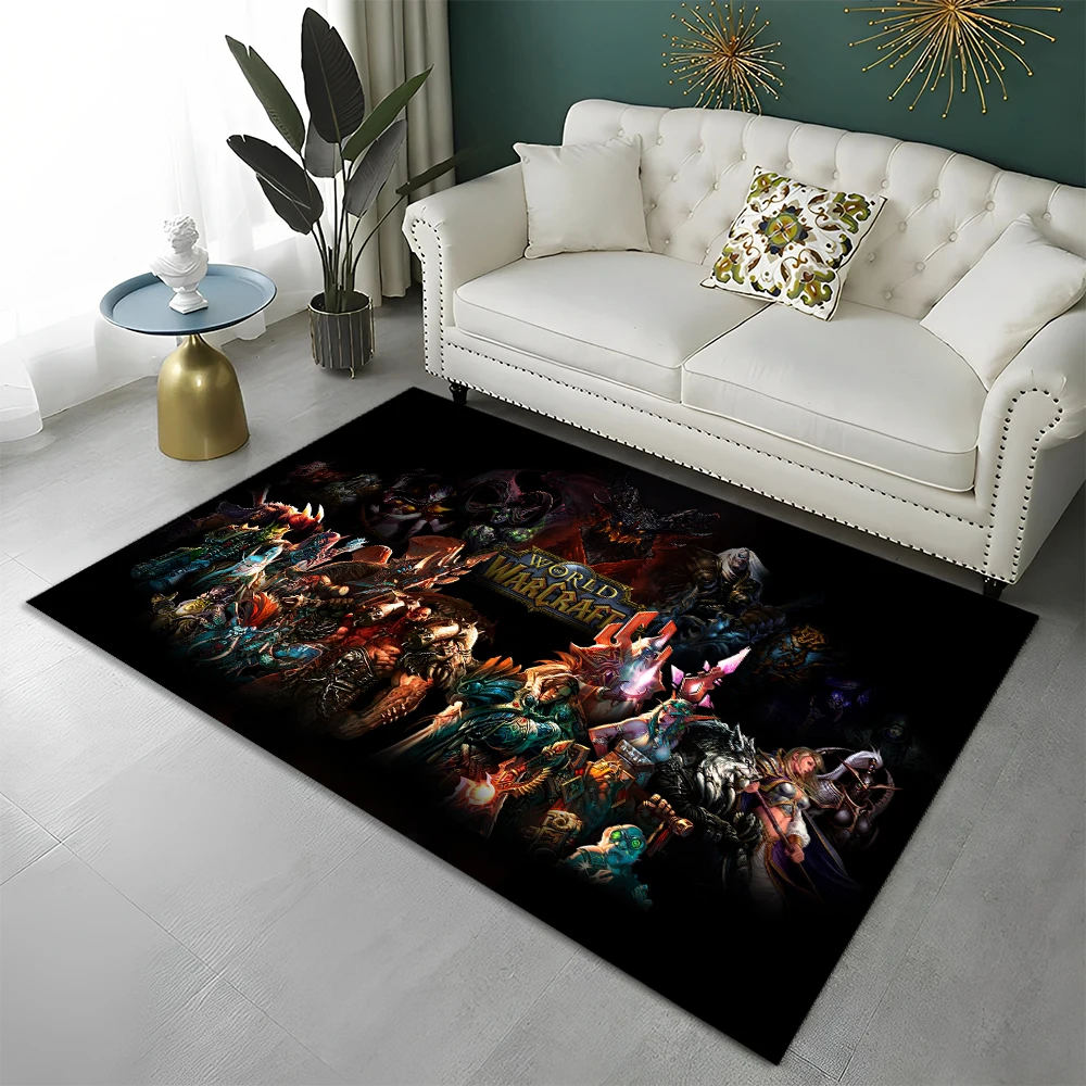 WOW Game World of Warcraft Gamer HD Carpet Rug for Home Living Room Bedroom Sofa Doormat Decor,kids Area Rug Non-slip Floor Mat