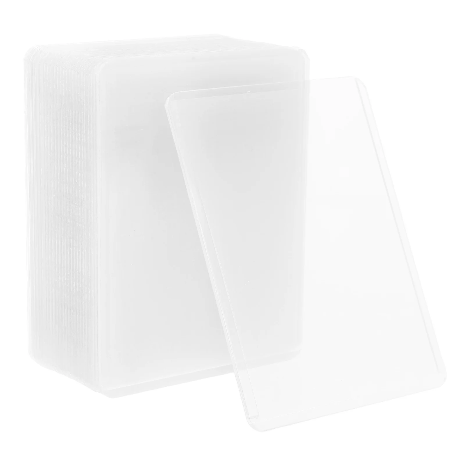

25Pcs Trading Card Sleeves Hard Clear Plastic for Game Sports Cards Preservation Showcase with Maximum Transparency