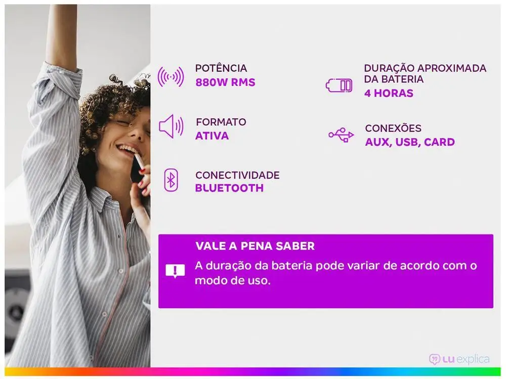 Amvox Power X ACA 880 - Bivolt Sound Box