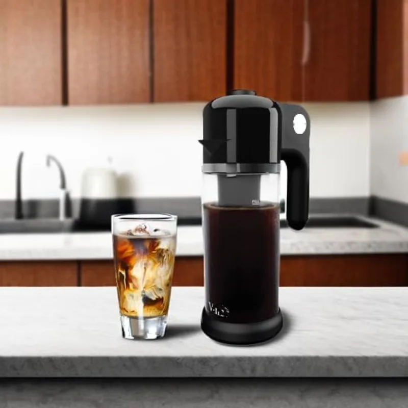 VINCI Express Cold Brew, Electric Cold Brew Coffee Maker,Easy to Use & Clean, Glass Carafe, Cold Brewe,1.1 L Pitcher 37 oz