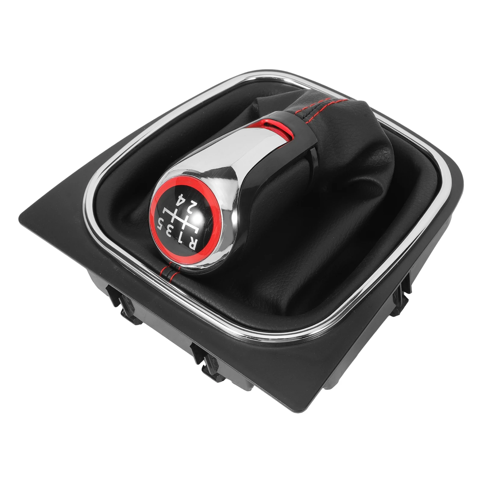 

5 Speed Gear Stick Gaiter Black Gear Stick Knob FOR VW Golf 6 Golf 5 A5 MK5 GTI GTD R32 2004-2008 Scirocco 2009-2014