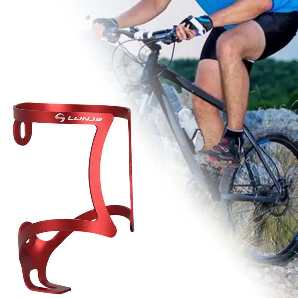 1 Set LUNJE Bottle Cage Multi-color Rust-proof Aluminium Alloy Mountain Bike Water Bottle Mount For Bike