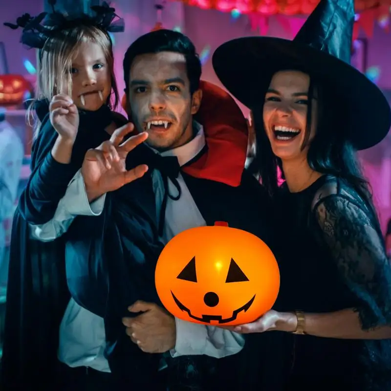 Halloweenowe balony z dyni Rozświetlone dekoracje LED Świąteczne gotyckie balony Zabawny wystrój festiwalowy do salonu Sypialnia