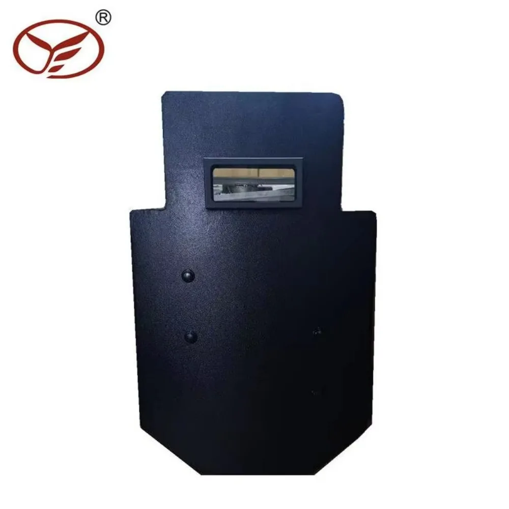 Protection Uhmwpe Defense Tactical Shield Glass Window Handles Safety Protective Black PE Full Coverage Self Security Shield