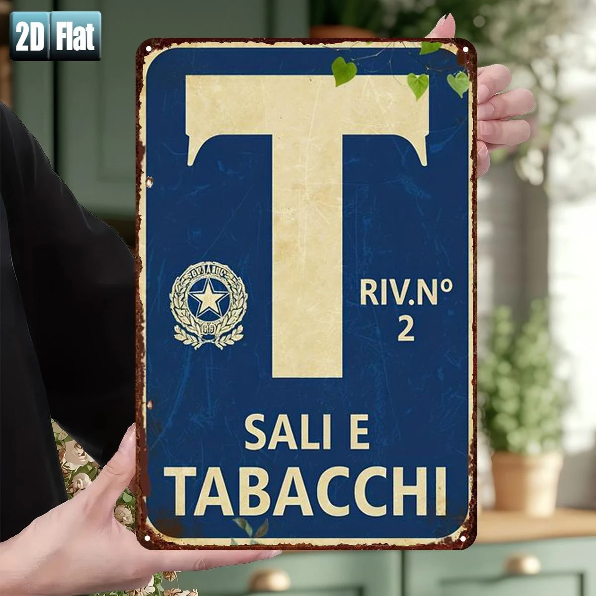 Vintage Aluminium Tin Sign 