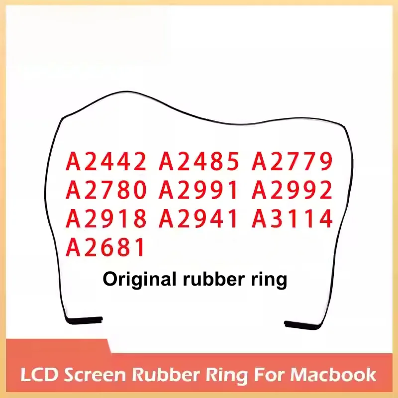 New LCD Front Rubber Ring for MacBook Air 13.6' M2 A2681 Pro 14' 16' M1 Pro/Max A2442 A3114 2141 A2485 Middle Screen Ring 2021