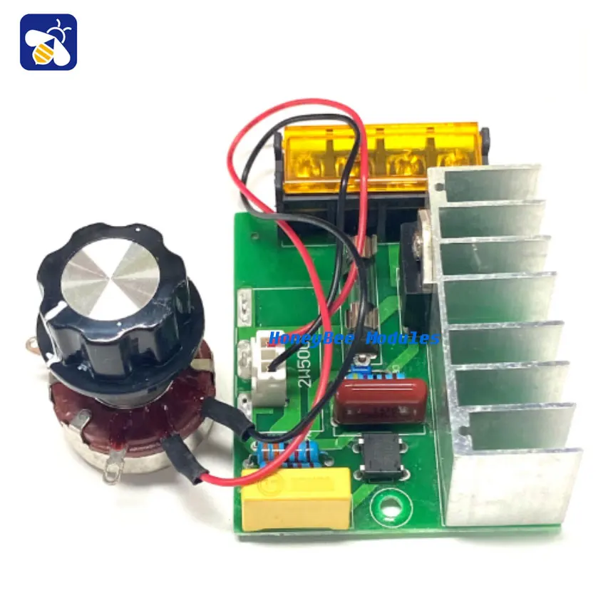 4000W imported high power SCR electronic voltage regulator dimmer speed controller temperature controller with fuse