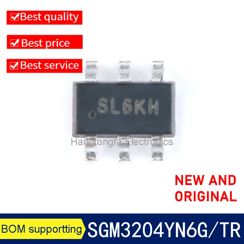 10pcs SL6KH SGM3204 SGM3204YN6G/TR SOT-23-6 SL6 Charge Pump DC/DC Converter Chip IC Integrated Circuit