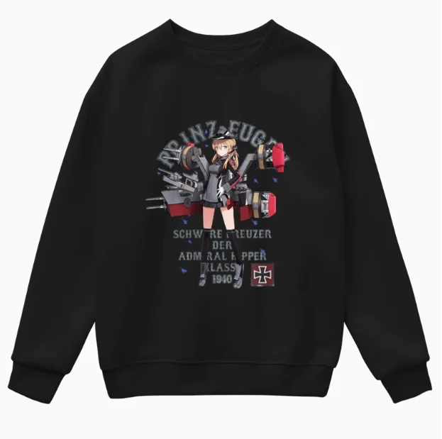 Anime Kancolle Prinz Eugen sweat à capuche Cosplay automne hiver hommes femmes manteau veste ample hauts