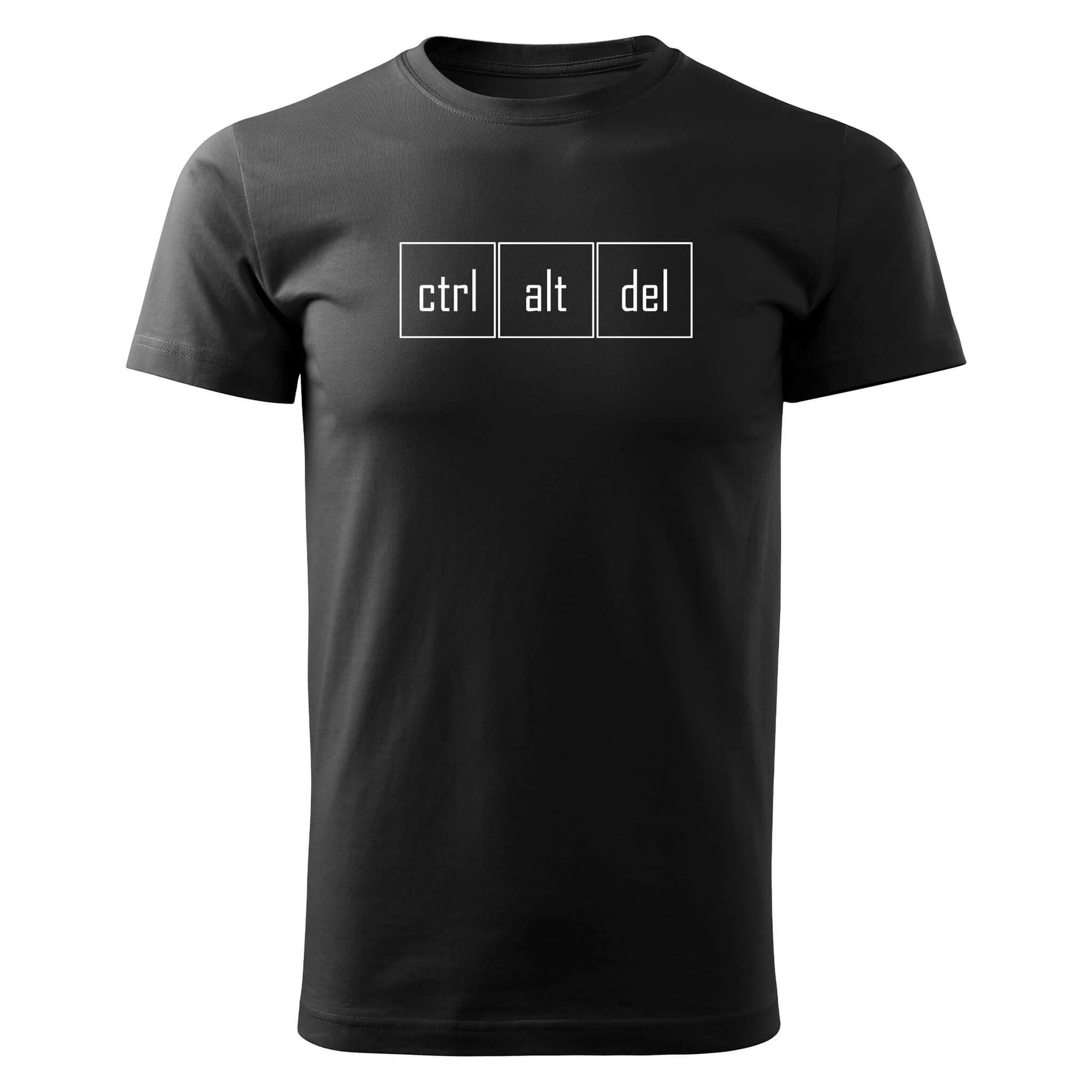 

Ctrl Alt Del Graphic Printing Summer Luxury Brand Pure Cotton Men's and Women's T-shirt Short Sleeve Street Fashion Trend