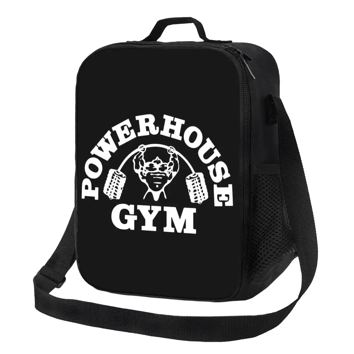 Powerhouse Gym Insulated Lunch Tote Bag for Women Bodybuilding Fitness Muscle Portable Thermal Cooler Food Lunch Box Travel