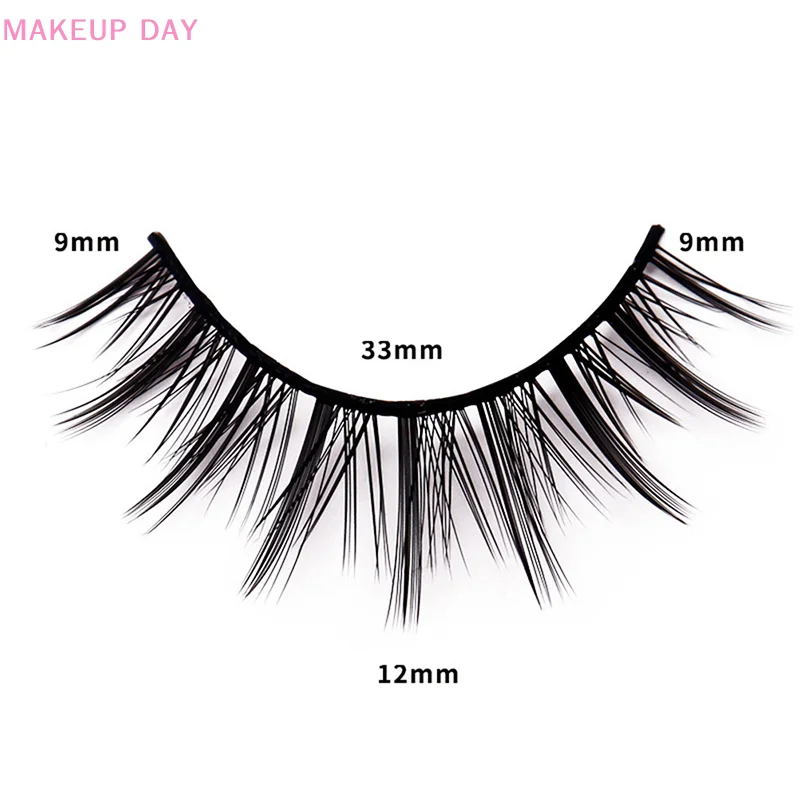 5 Pairs Black Crossing Eye Lashes Extension Makeup Long Curled False Eyelashes Practical Women Eye Makuep Fake Eyelashes Tools