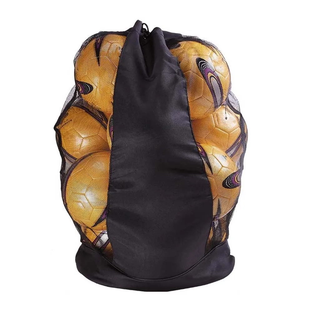 Saco de armazenamento de bolas de futebol durável grande capacidade bolas de prevenção de riscos transportar bolsa de ombro lona leve