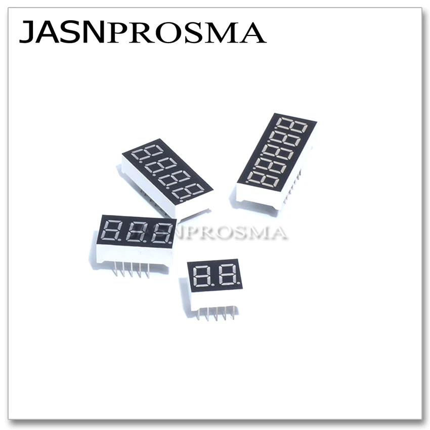 JASNPROSMA 50PCS 0.36 inch 6 bit digit Tube red Common Cathode Anode LED Display 0.36inch 7 Segment 0.36' 0.36in