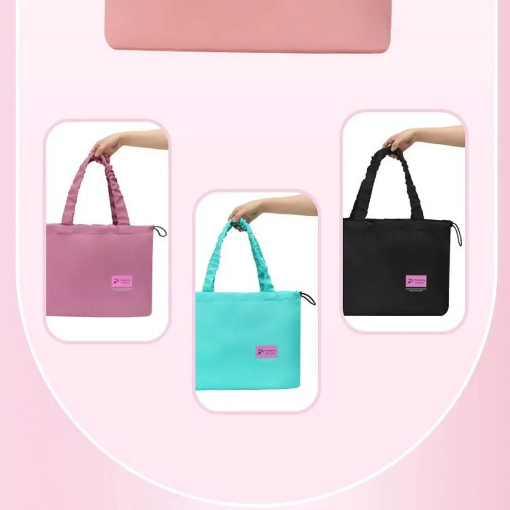 

Dry Wet Separation Swimming Shoulder Bag with Handle Large Capacity Beach Bag Drawstring Design Lightweight Fitness Hand Pouch