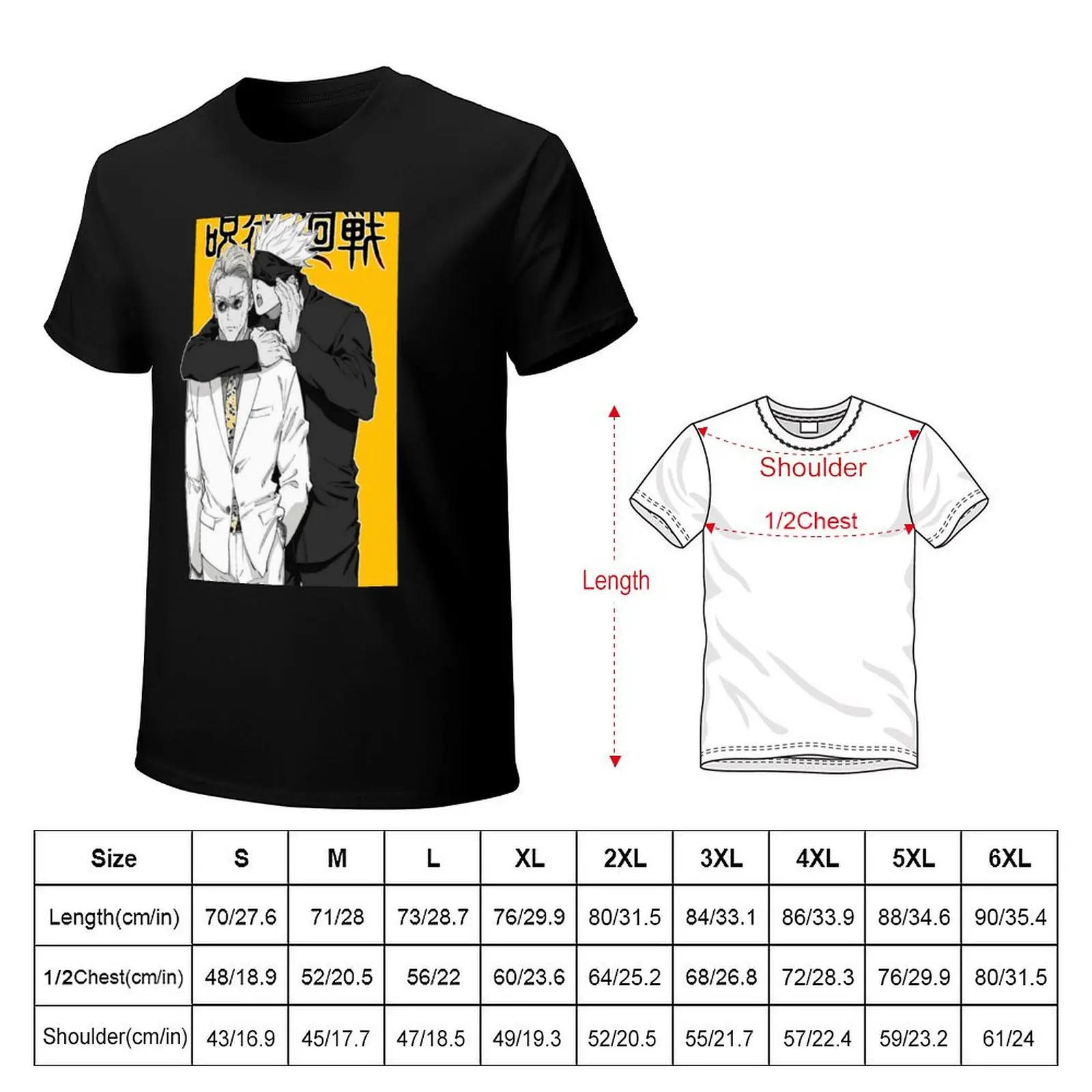 Gojo and Kento JJK Essential T-Shirt Anti-Wrinkle Short Sleeve T-Shirt
