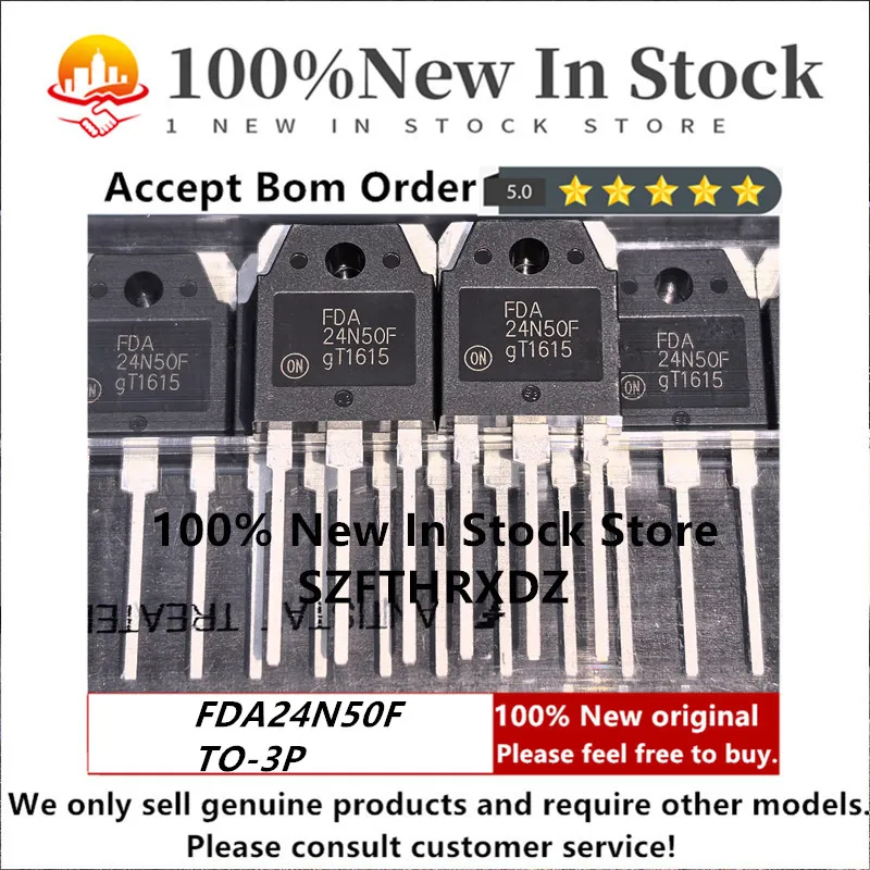 SZFTHRXDZ 100% NEW ORIGINAL FDA24N50F TO-3P MOSFET N-CH 500V 24A TO3PN